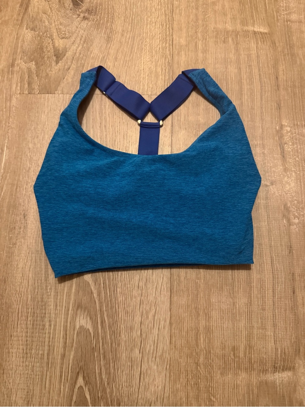 Bombshell Sportswear Teal Blue Racerback Sports Bra